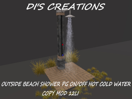 Second Life Marketplace - SHOWER OUTSIDE BEACH SHOWER PG
